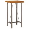 Table de bar Teck recyclé massif 60x60x107 cm 