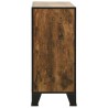 Armoires de rangement 2 pcs Marron 72x36x82 cm Métal et MDF 