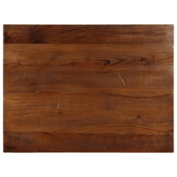 Dessus de table 90x50x2,5 cm rectangulaire bois massif récupéré 