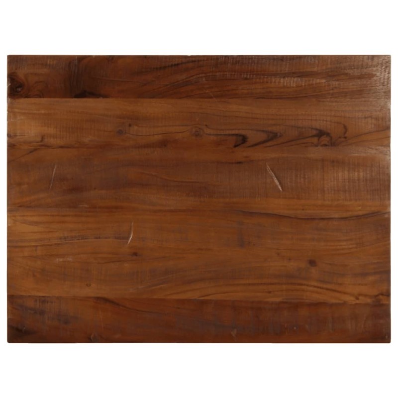 Dessus de table 90x50x2,5 cm rectangulaire bois massif récupéré 