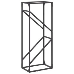 Portant de bois chauffage noir 40x25x100 cm 