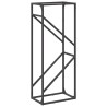 Portant de bois chauffage noir 40x25x100 cm 