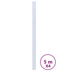 Films pour fenêtre 4 pcs dépoli motif d'étoiles PVC 