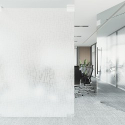 Films pour fenêtre 4 pcs dépoli motif d'étoiles PVC 