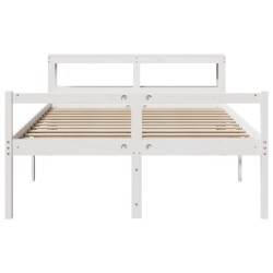 Lit pour personne âgée avec tête de lit sans matelas 135x190 cm 