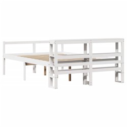 Lit pour personne âgée avec tête de lit sans matelas 135x190 cm 