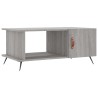 Table basse sonoma gris 90x50x40 cm bois d'ingénierie 