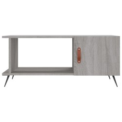 Table basse sonoma gris 90x50x40 cm bois d'ingénierie 