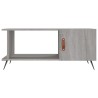 Table basse sonoma gris 90x50x40 cm bois d'ingénierie 