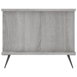 Table basse sonoma gris 90x50x40 cm bois d'ingénierie 