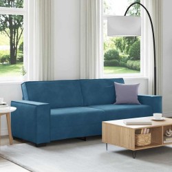 Canapé à 3 places Bleu 180 cm Velours 