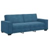 Canapé à 3 places Bleu 180 cm Velours 