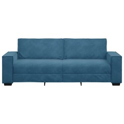 Canapé à 3 places Bleu 180 cm Velours 