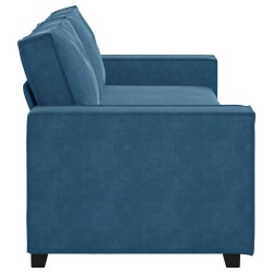 Canapé à 3 places Bleu 180 cm Velours 