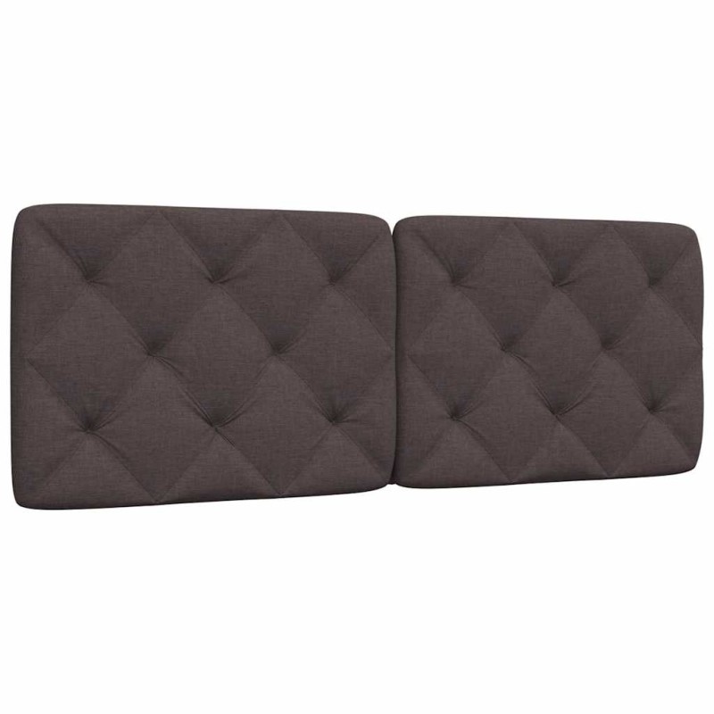 Coussin de tête de lit marron foncé 120 cm tissu 