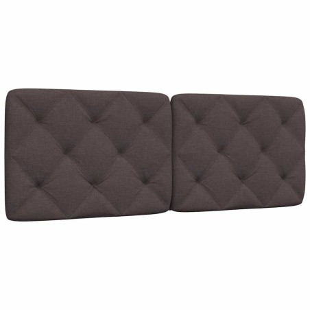 Coussin de tête de lit marron foncé 120 cm tissu 