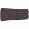 Coussin de tête de lit marron foncé 120 cm tissu 