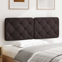 Coussin de tête de lit marron foncé 120 cm tissu 
