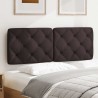 Coussin de tête de lit marron foncé 120 cm tissu 