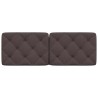 Coussin de tête de lit marron foncé 120 cm tissu 