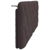 Coussin de tête de lit marron foncé 120 cm tissu 