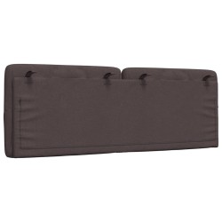 Coussin de tête de lit marron foncé 120 cm tissu 