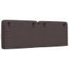 Coussin de tête de lit marron foncé 120 cm tissu 