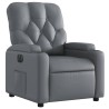 Fauteuil inclinable électrique Gris Similicuir 