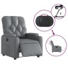 Fauteuil inclinable électrique Gris Similicuir 