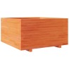 Jardinière cire marron 90x90x49,5 cm bois de pin massif 