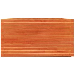 Jardinière cire marron 90x90x49,5 cm bois de pin massif 