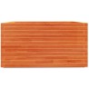 Jardinière cire marron 90x90x49,5 cm bois de pin massif 