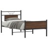 Cadre de lit sans matelas chêne marron 90x190cm bois ingénierie 