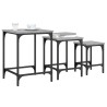 Tables basses gigognes 3 pcs sonoma gris bois d'ingénierie 