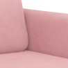 Canapé à 2 places Rose 140 cm Velours 