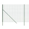 Clôture en treillis métallique vert 1,6x25 m acier galvanisé 