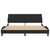 Cadre de lit sans matelas noir 180x200 cm velours 