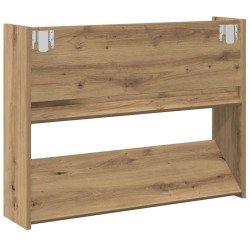 Armoire à chaussures murale chêne artisanal bois d'ingénierie 