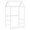Lit de jour avec toit sans matelas blanc 90x190 cm bois massif 
