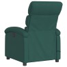 Fauteuil de massage inclinable électrique Vert foncé Tissu 