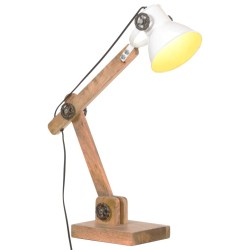 Lampe de bureau industrielle Blanc Rond 58x18x90 cm E27 