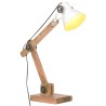 Lampe de bureau industrielle Blanc Rond 58x18x90 cm E27 