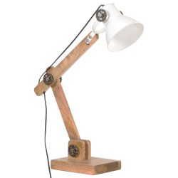 Lampe de bureau industrielle Blanc Rond 58x18x90 cm E27 