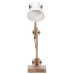 Lampe de bureau industrielle Blanc Rond 58x18x90 cm E27 
