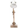 Lampe de bureau industrielle Blanc Rond 58x18x90 cm E27 