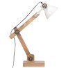 Lampe de bureau industrielle Blanc Rond 58x18x90 cm E27 