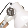 Lampe de bureau industrielle Blanc Rond 58x18x90 cm E27 