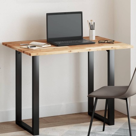 Dessus de table rectangulaire 80x70x2 cm bois massif d'acacia 