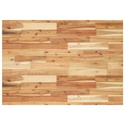 Dessus de table rectangulaire 80x70x2 cm bois massif d'acacia 