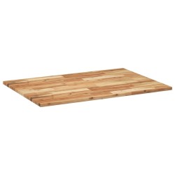 Dessus de table rectangulaire 80x70x2 cm bois massif d'acacia 
